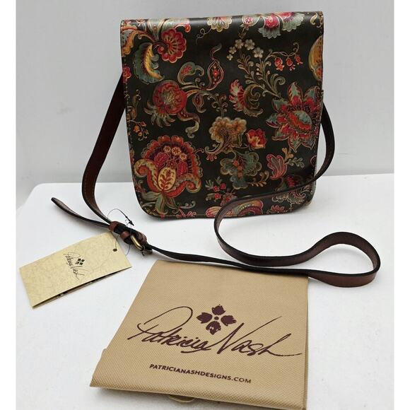 Patricia Nash Handbags - NWT Patricia Nash Vintage Italian Floral Crossbody Bag Purse Granada MSRP $169